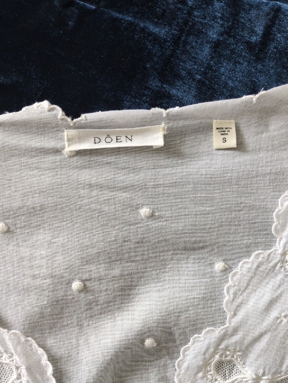 Doen Kacy Top, White Eyelet, Small - Picture 2 of 16